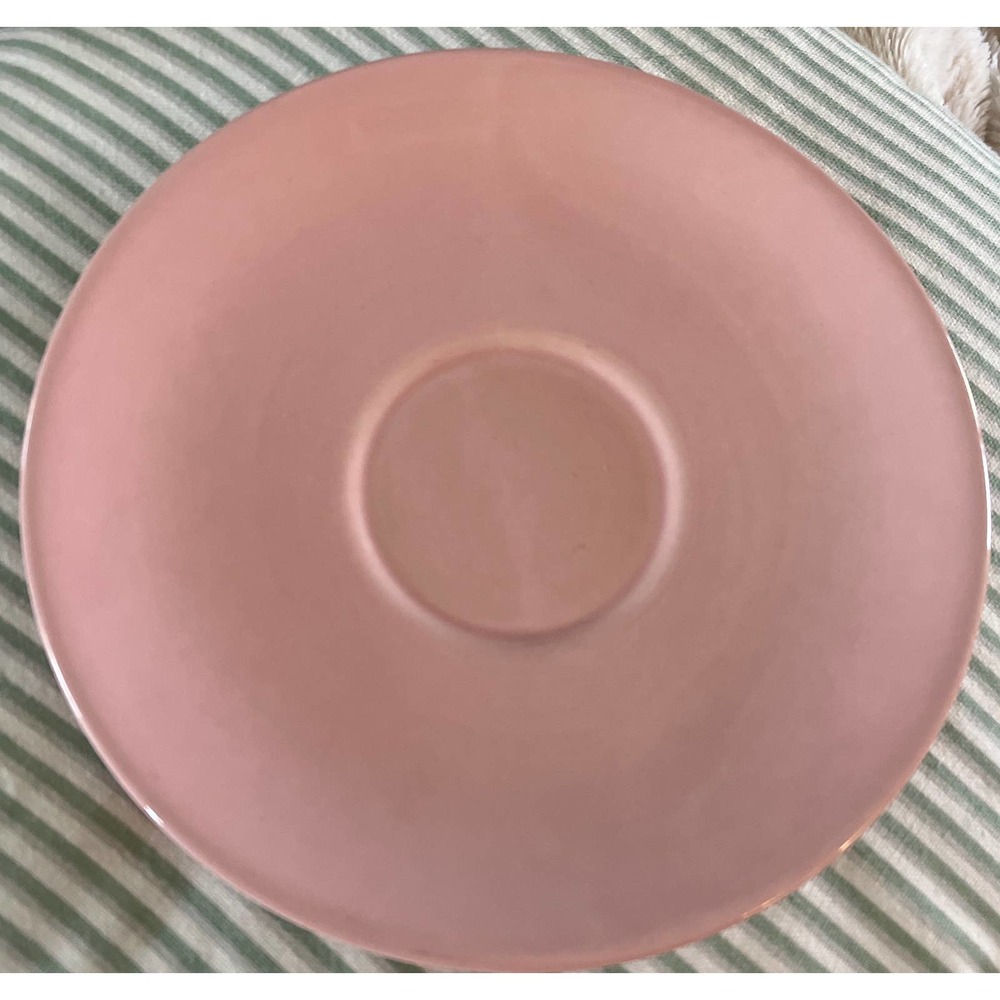 Lu-Ray Pastels TS & T Pink Saucer Mix and Match Retro Kitchen Dinnerware